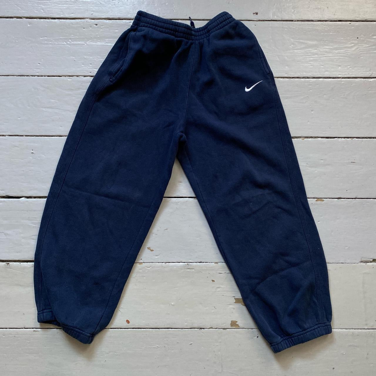 Nike Swoosh Navy Joggers Womens (XS)