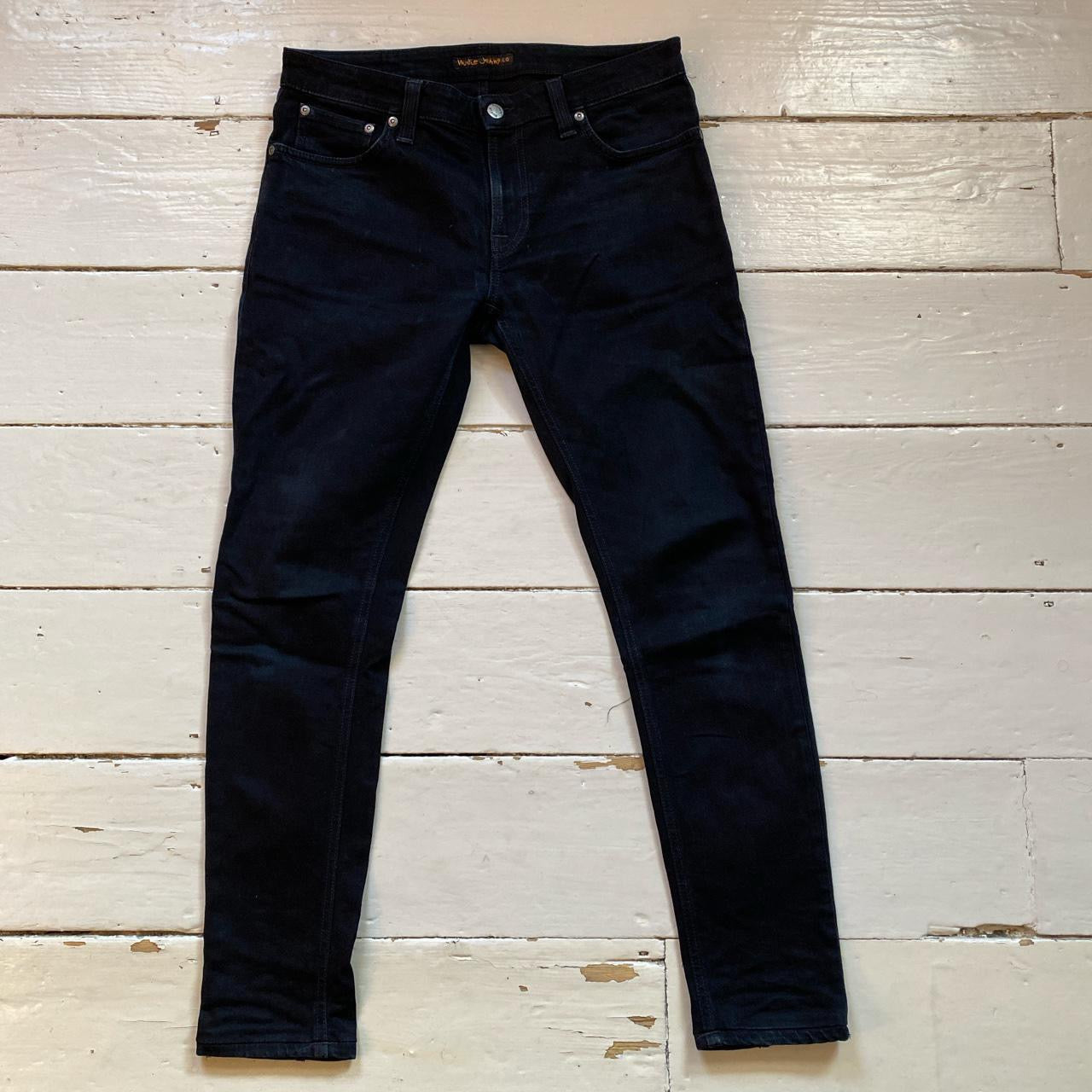 Nudie Black Skinny Lin Jeans (30/28)
