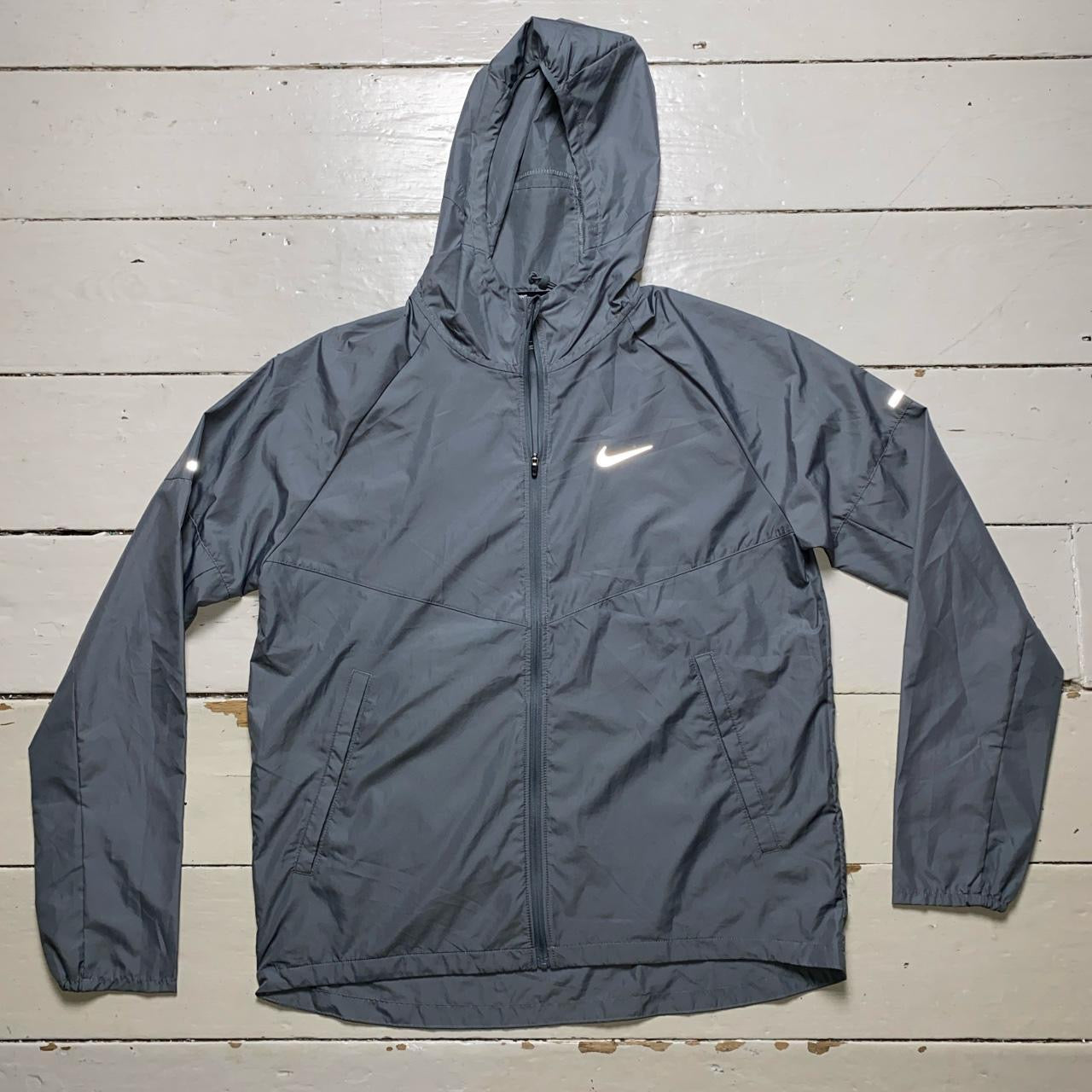 Nike Running Jacket Silver (Medium)