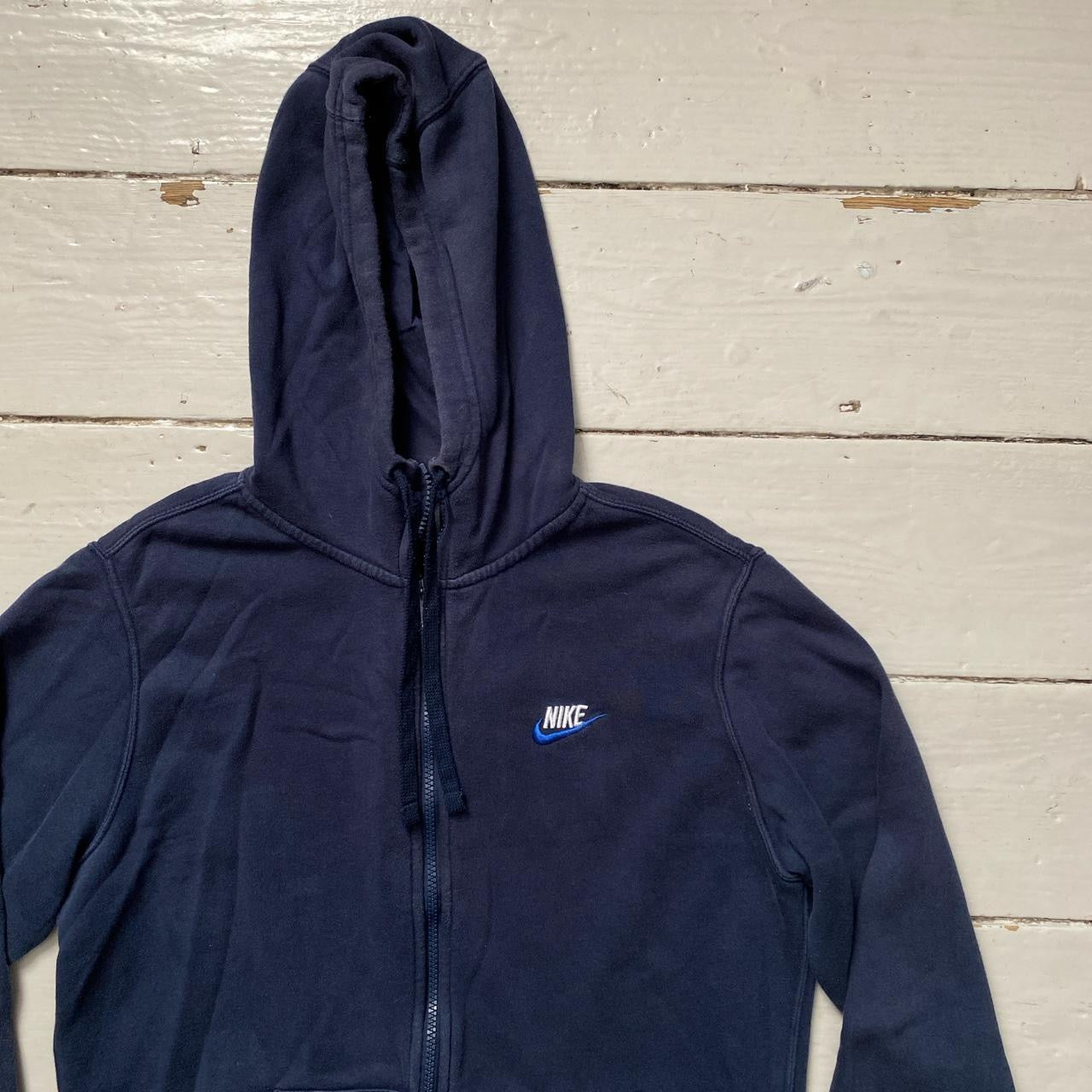 Nike Swoosh Navy Hoodie (Medium)