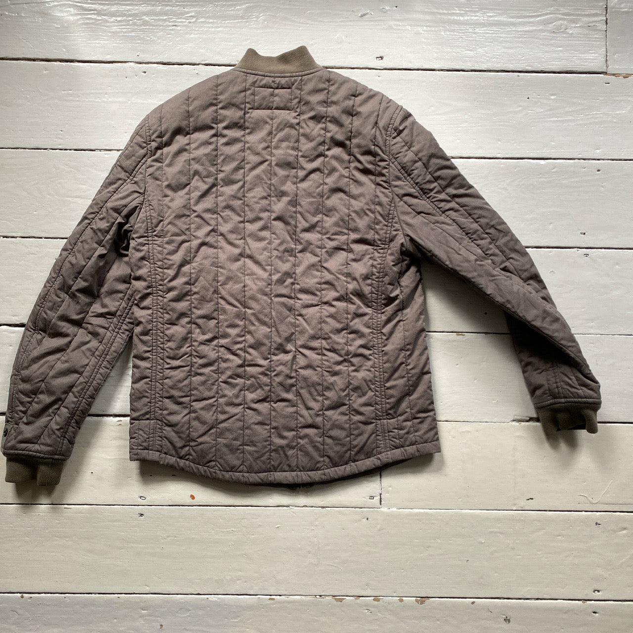 All Saints Quilted Khaki Jacket (Medium)