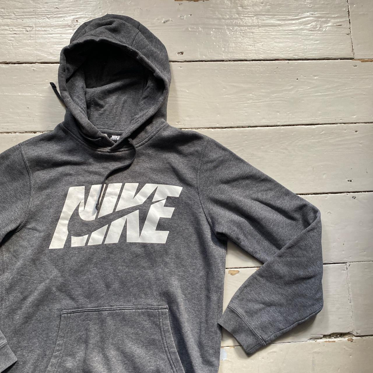 Nike Club Swoosh Grey Hoodie (Small)