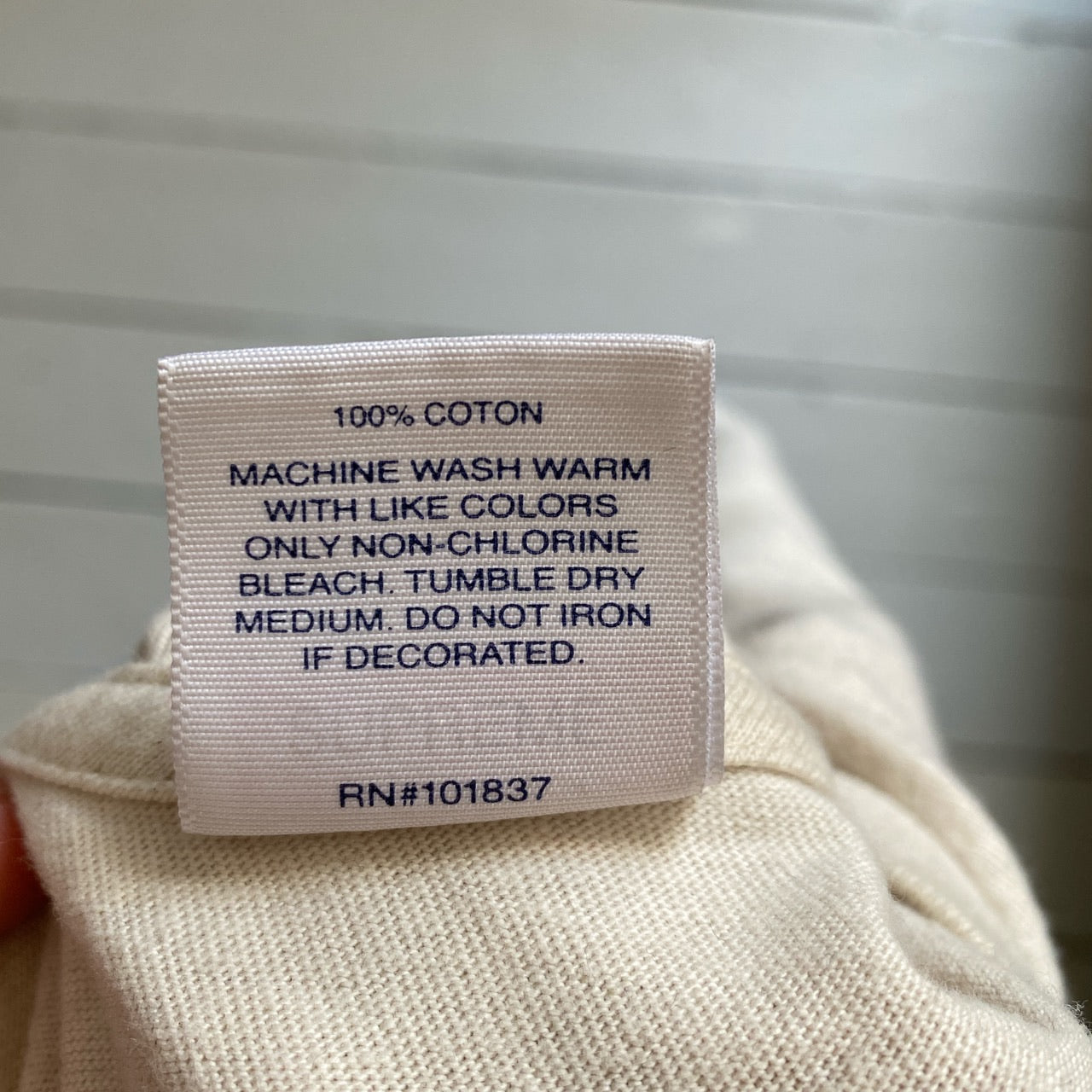Supreme Long Sleeve Beige T-Shirt (Medium)