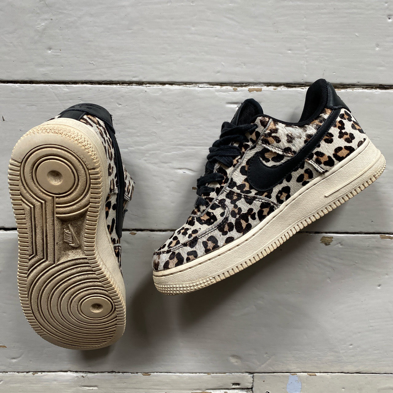 Nike Air Force 1 Leopard Pony Hair (UK 3)