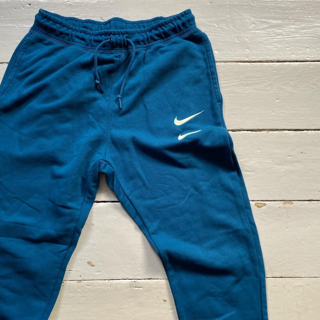 Nike Multi Swoosh Blue Joggers (Medium)