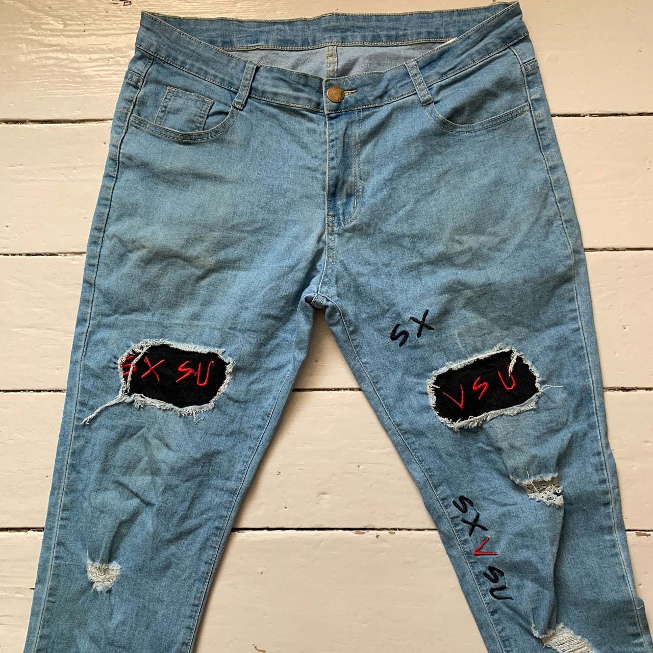 SX VSU Slim Fit Patch Jeans (34/30)