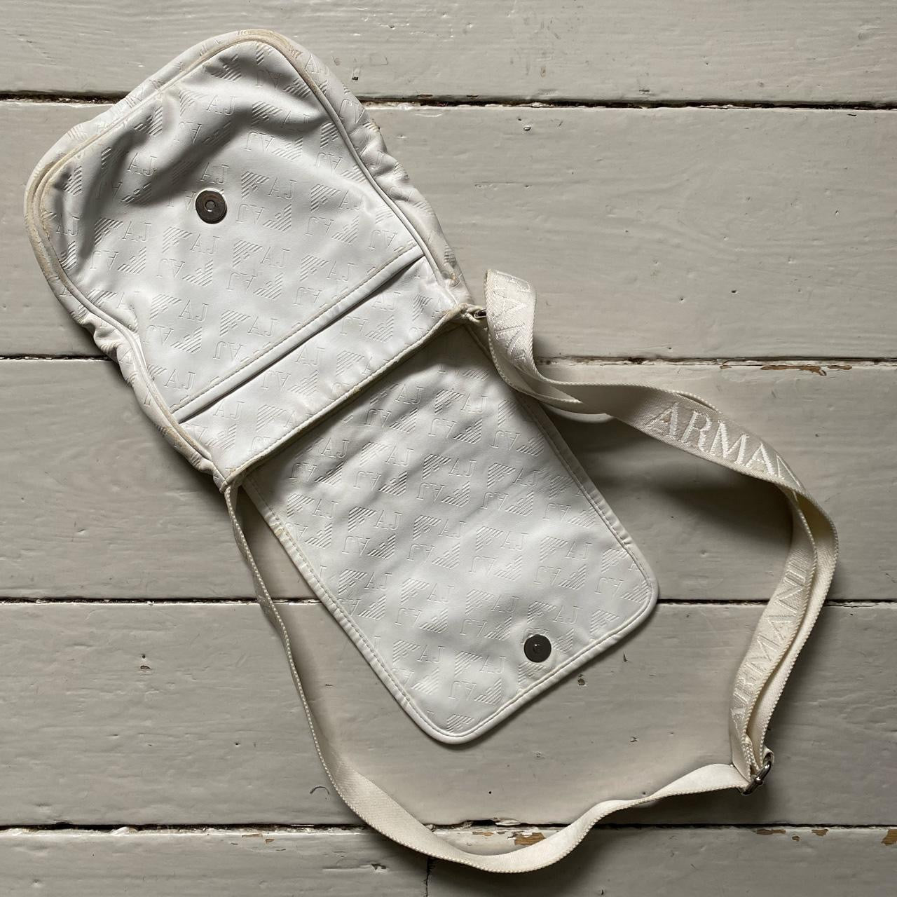 Armani Jeans AJ White Pouch Bag