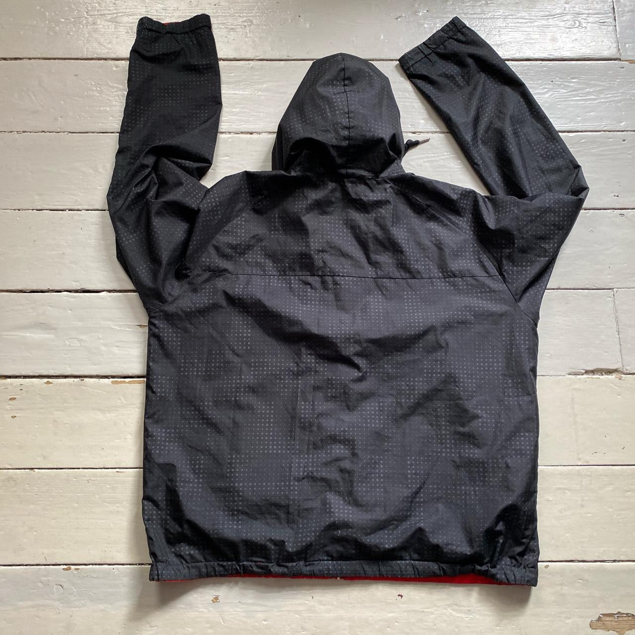Nike Vintage Red and Black Windbreaker (XXL)