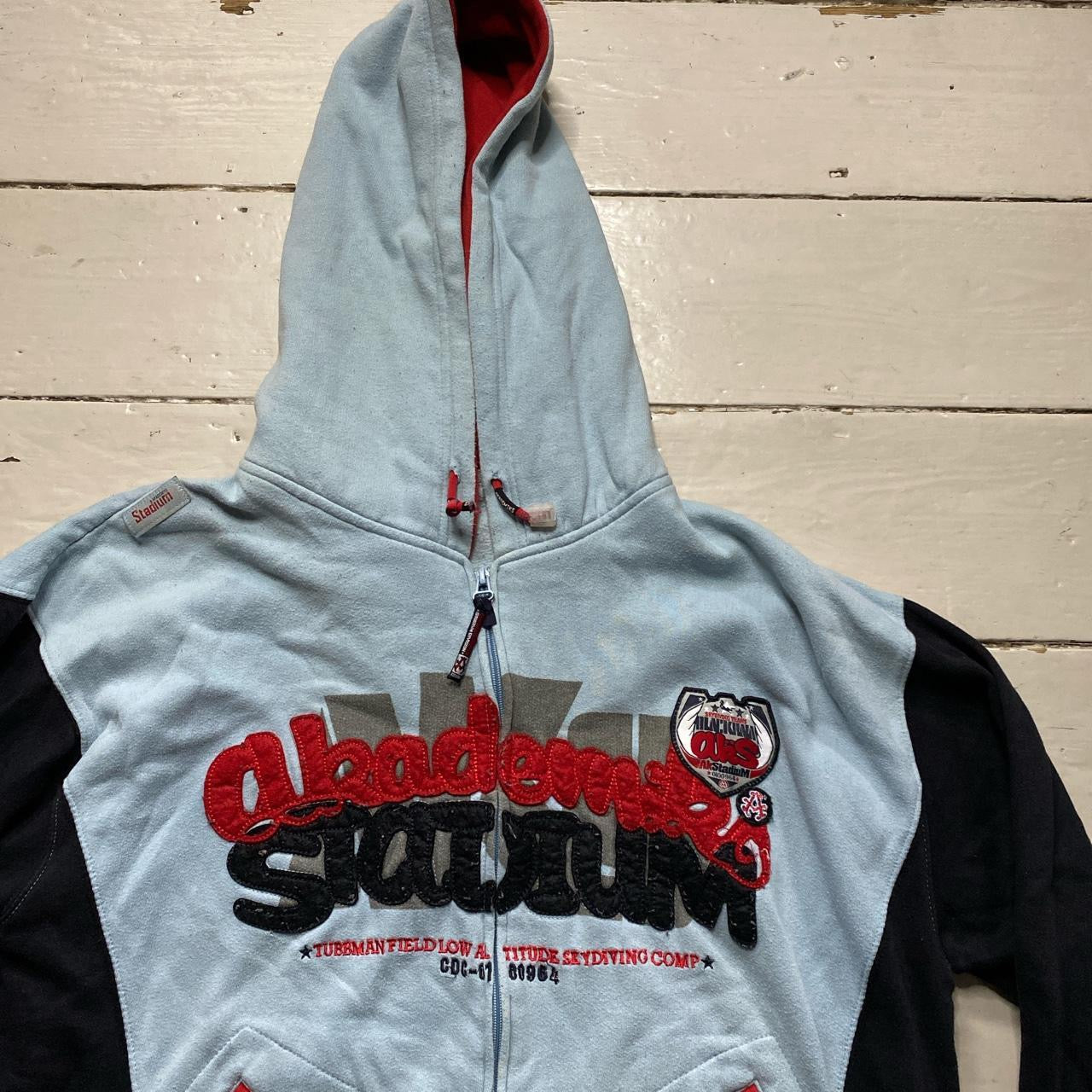 Akademiks Vintage Baby Blue Hoodie (Large)