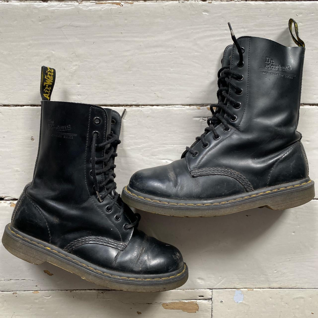 Dr Martens Leather Black Hi Boots (UK 8)