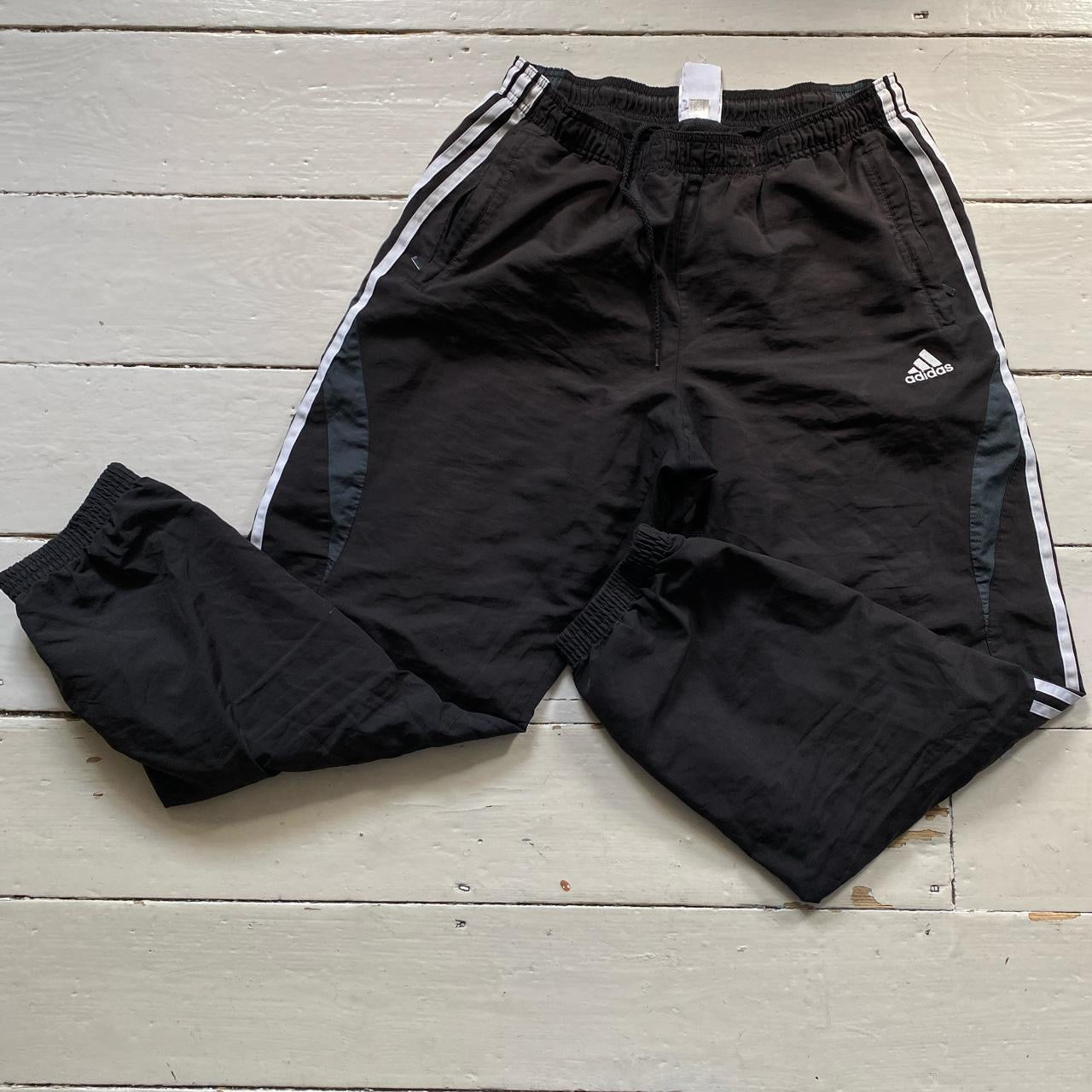 Adidas Black Shell Bottoms (Large)