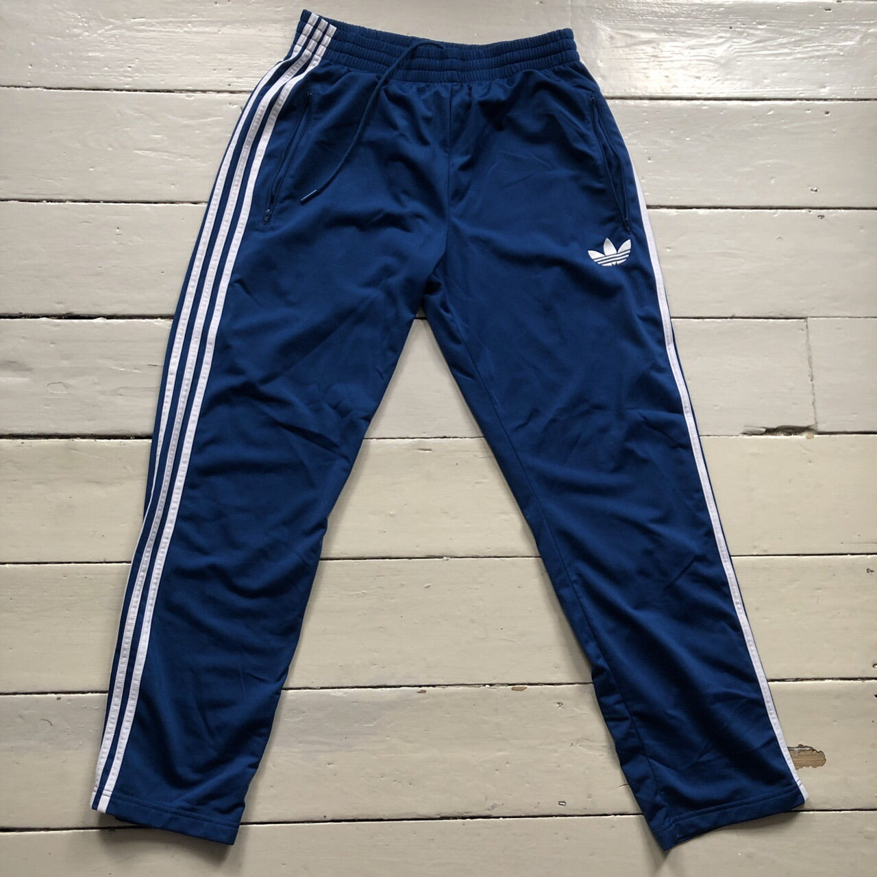 Adidas Originals Blue Track Bottoms (Large)