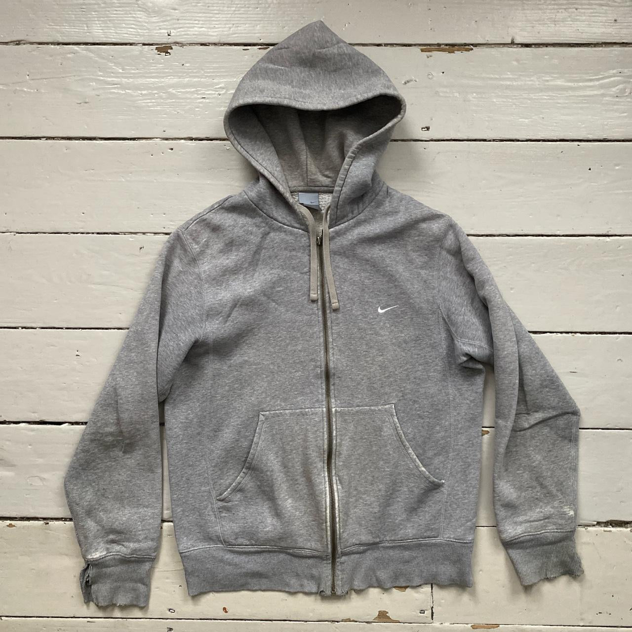 Nike Grey Swoosh Hoodie (Medium)