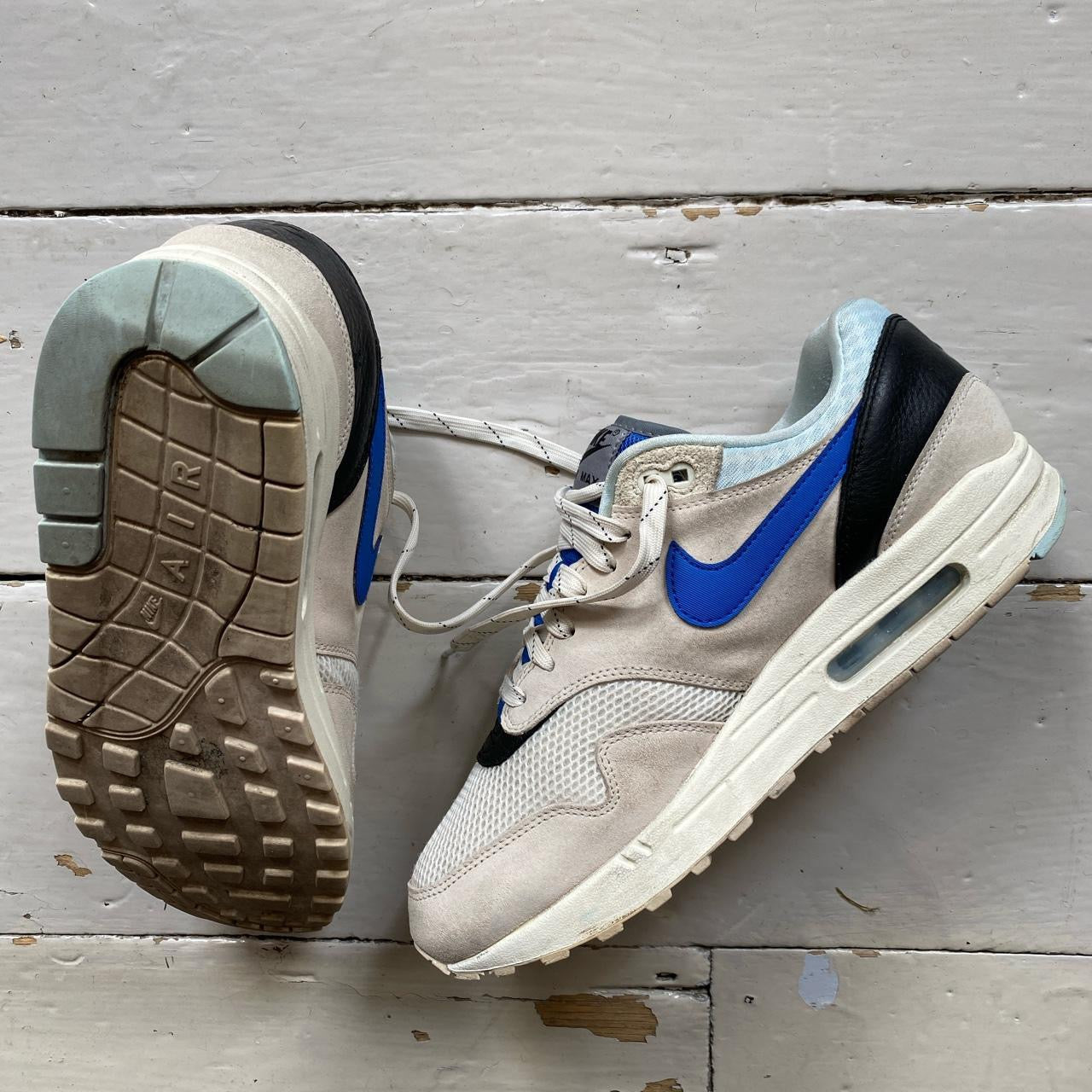 Nike Air Max 1 Grey and Blue (UK 9)