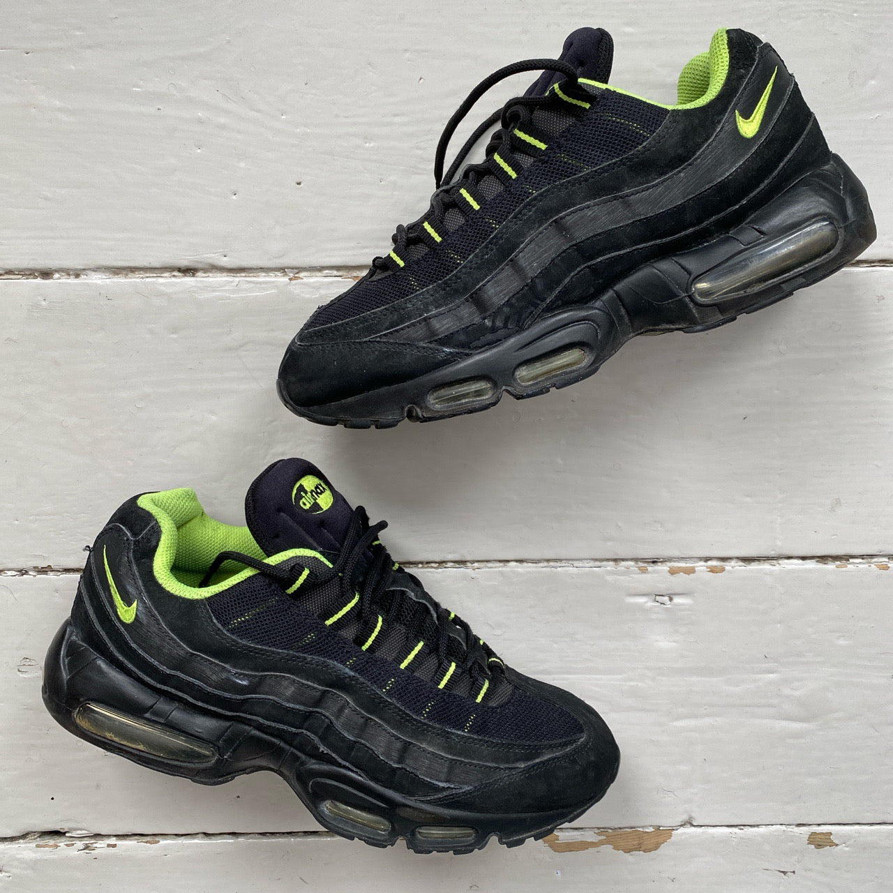 Nike Air Max 95 Black Volt Neon Green (UK 7.5)
