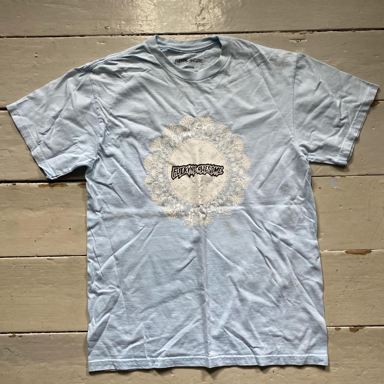 Fucking Awesome Light Blue T Shirt (Medium)