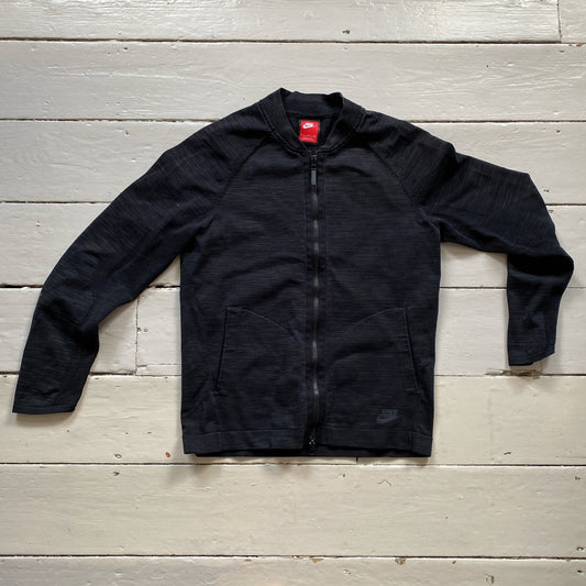 Nike Tech Fleece Black Zip Up (Small)