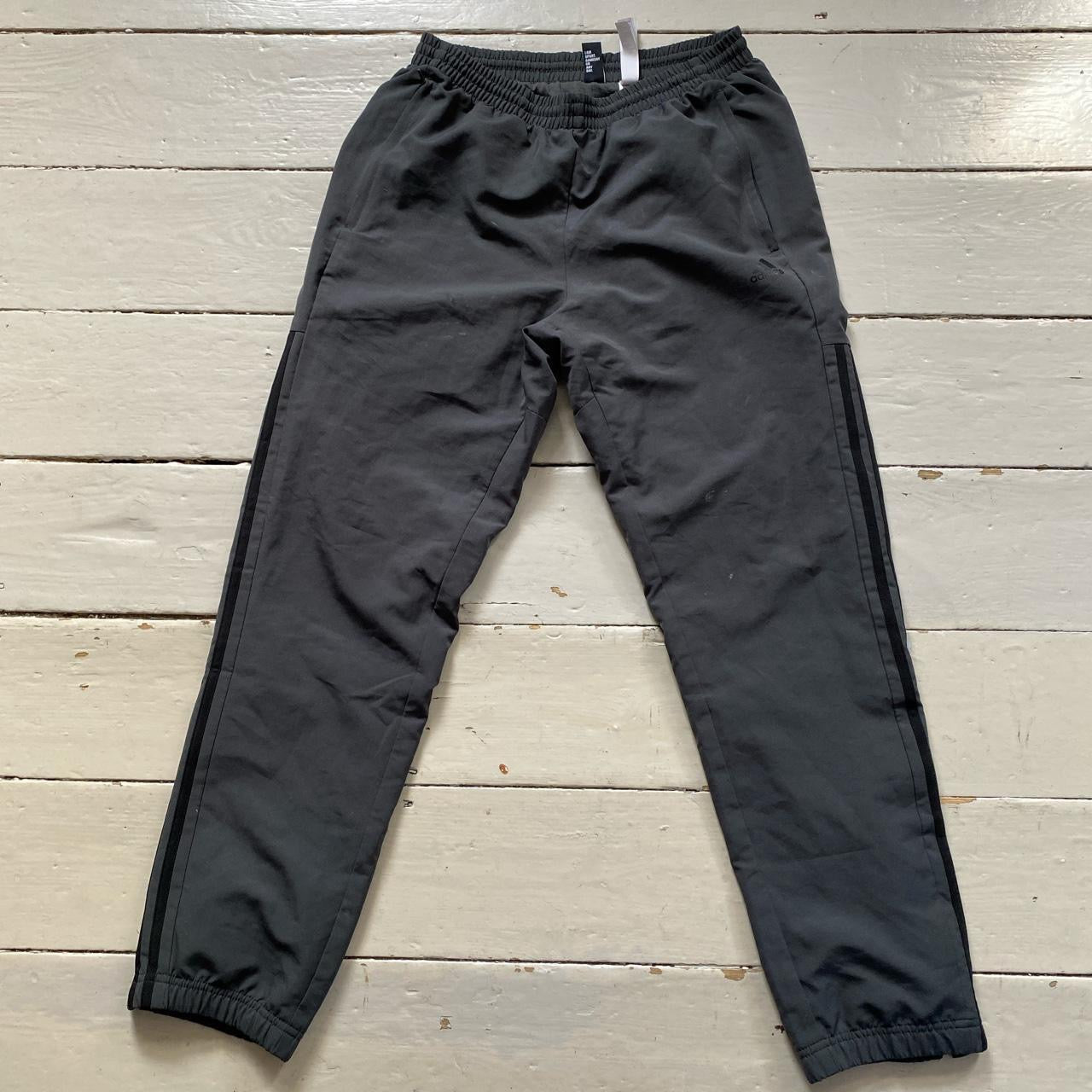 Adidas Grey Shell Bottoms (Medium)