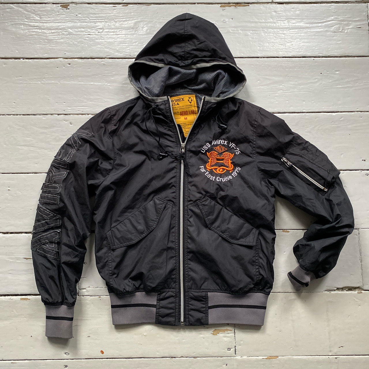 Avirex USA Light Hooded Jacket (Medium)