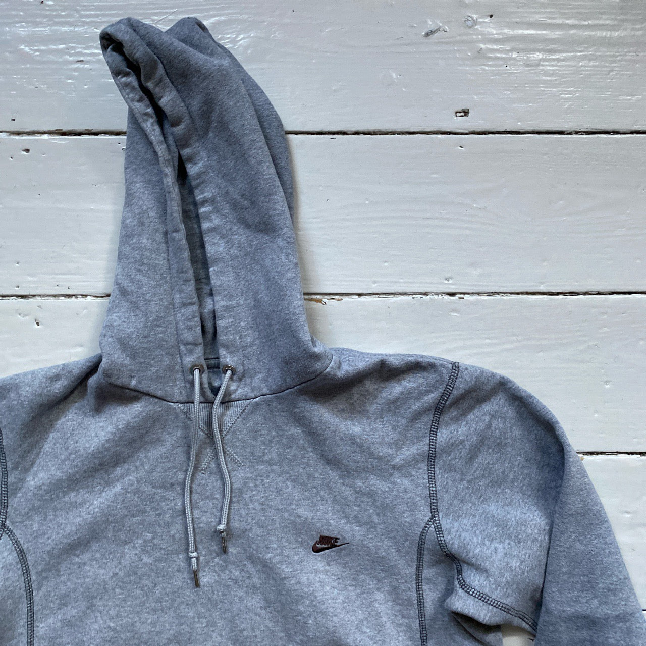 Nike Vintage Brown Swoosh Hoodie (Medium)