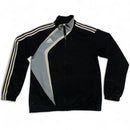 Adidas Vintage y2k Football Black Grey and White Tracksuit Jacket (S)