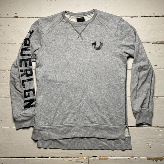 True Religion Grey and Black Jumper