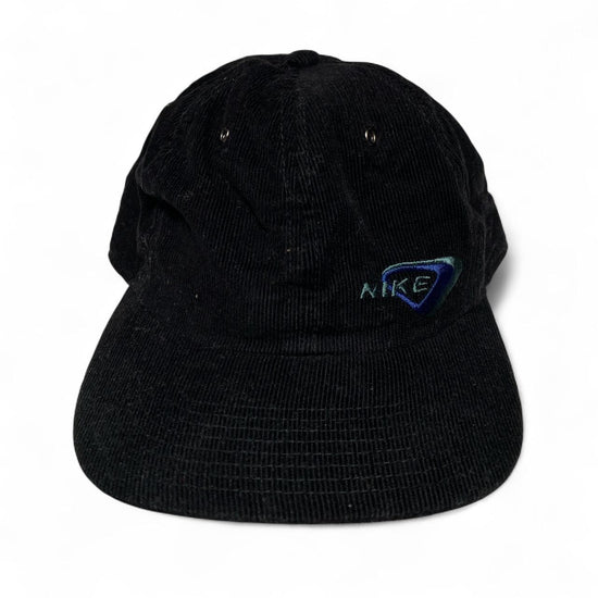 Nike Vintage 90’s Black Green and Blue Corduroy Cap