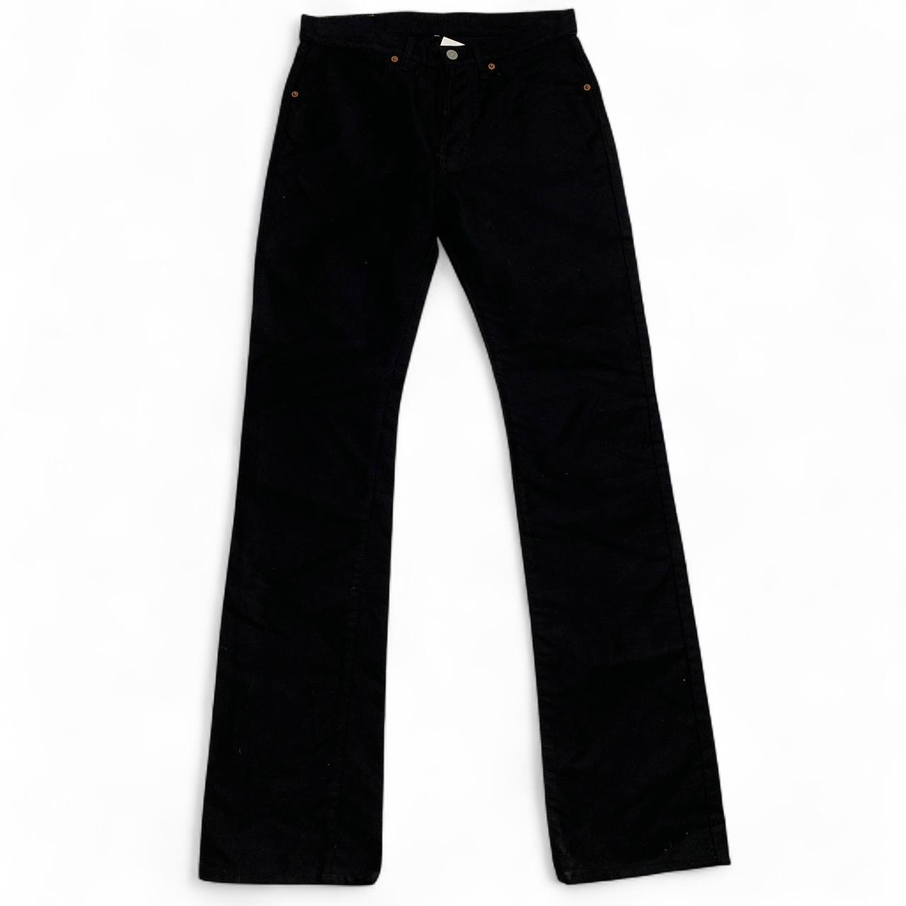 Gucci Vintage Black Brushed Velour Velvet Jeans (30W)