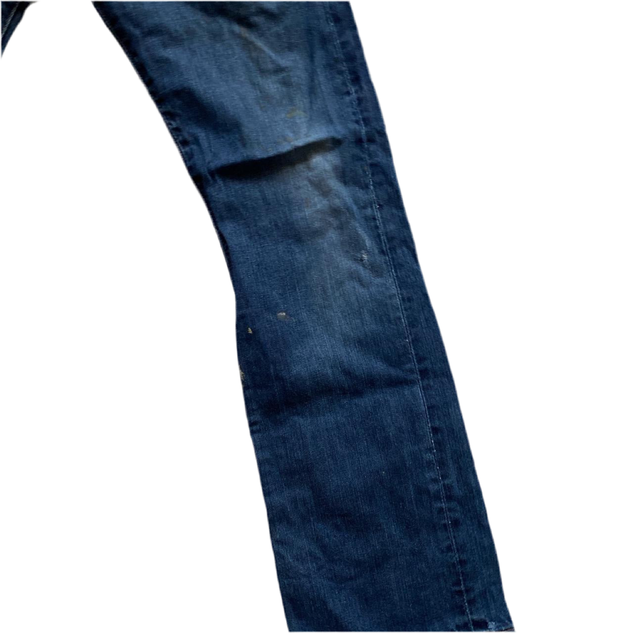 Levis 501 Distressed Navy Jeans (33W)