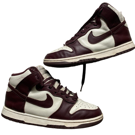 Nike Dunk Brown and White High Top (UK 7)