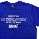 99 By JMS Above The Water Blue and White T Shirt (M)