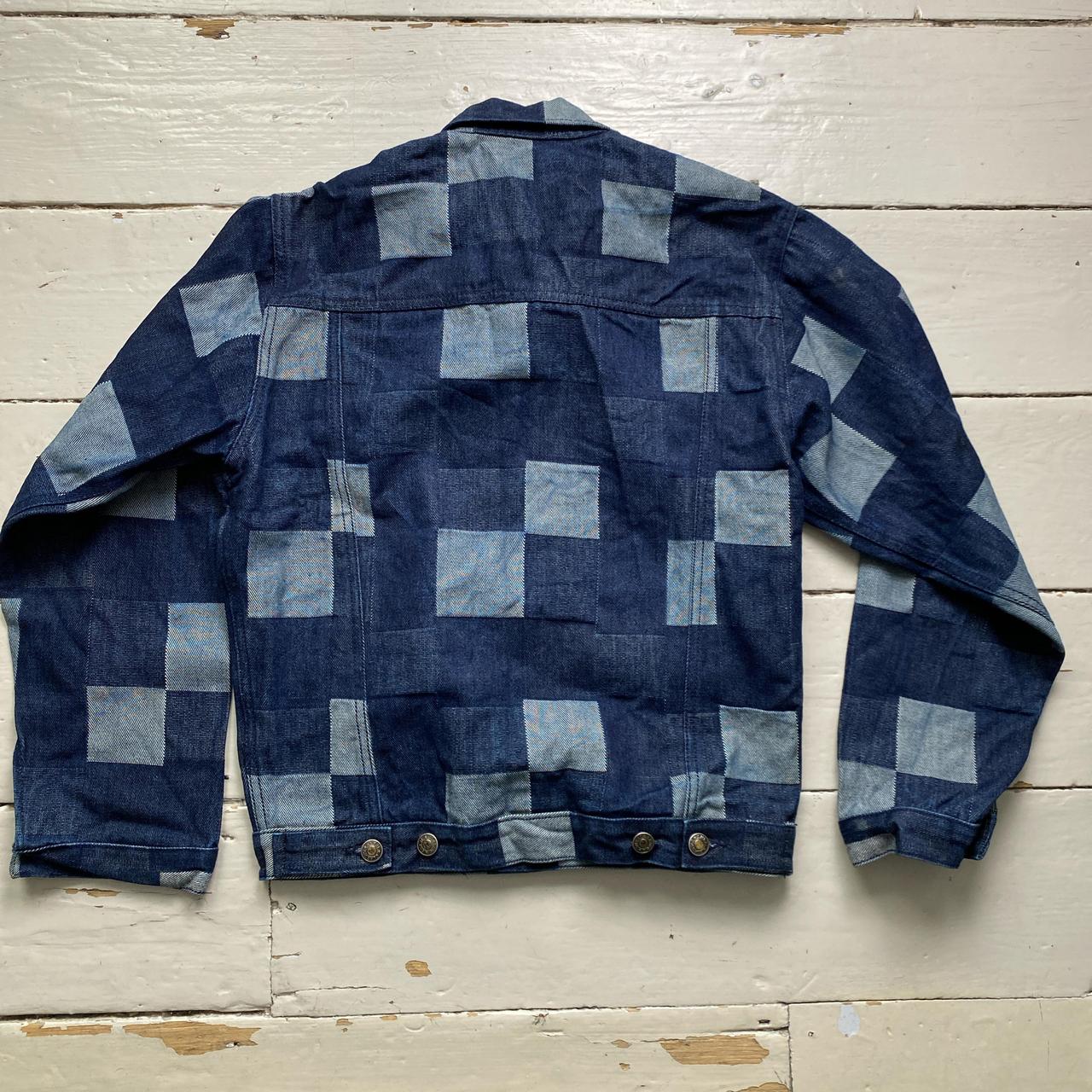 Classic Jeans Vintage 90’s Mixed Denim Colour Patches Jacket