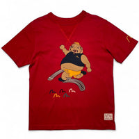 Evisu Vintage y2k Buddha Beijing 2008 T Shirt Red (M)