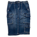 True Religion Womens Long Denim Skirt (30W)