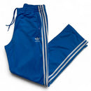 Adidas Originals Blue and White Tracksuit Bottoms (M)
