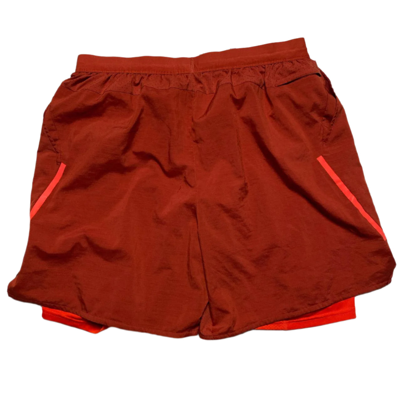 Nike Dri Fit Running Shorts Orange and Red (XL)