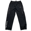 Reebok Black and White Shell Trackpant Baggy Nylon Bottoms (M)