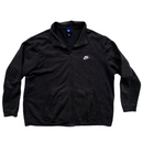 Nike White Swoosh Black Zip Jumper (2XL)