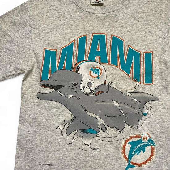 Miami Dolphins Nutmeg Vintage Grey 1993 T Shirt (M)