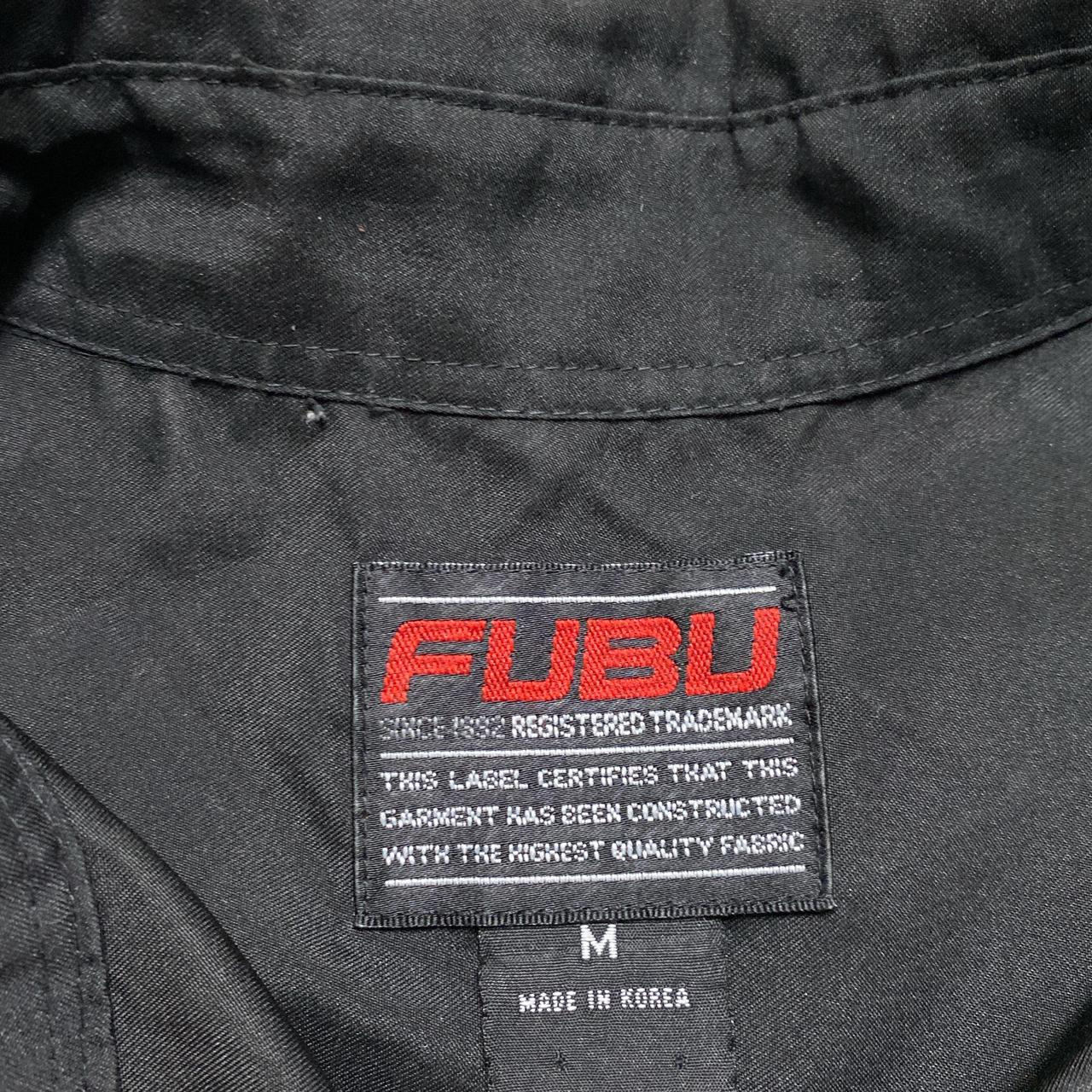 FUBU Vintage 90’s Black Grey and White Long Sleeve Shirt (M)