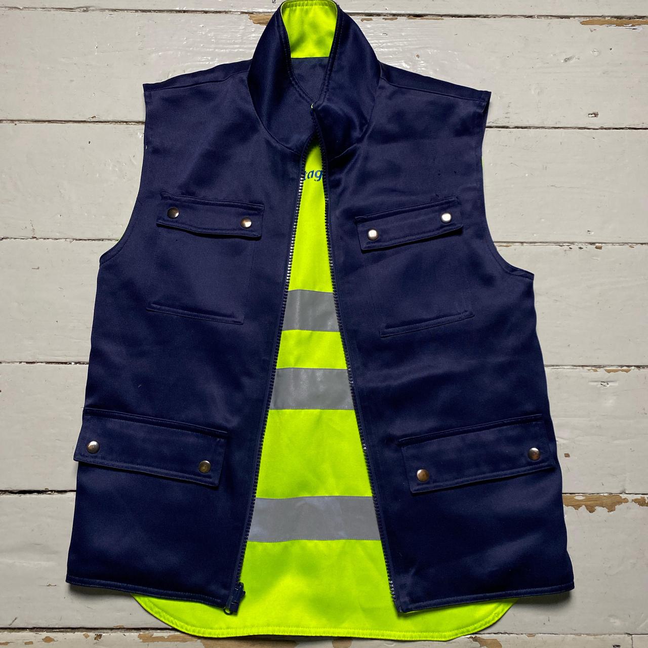 Stagecoach Reflective Reversible Navy Gilet