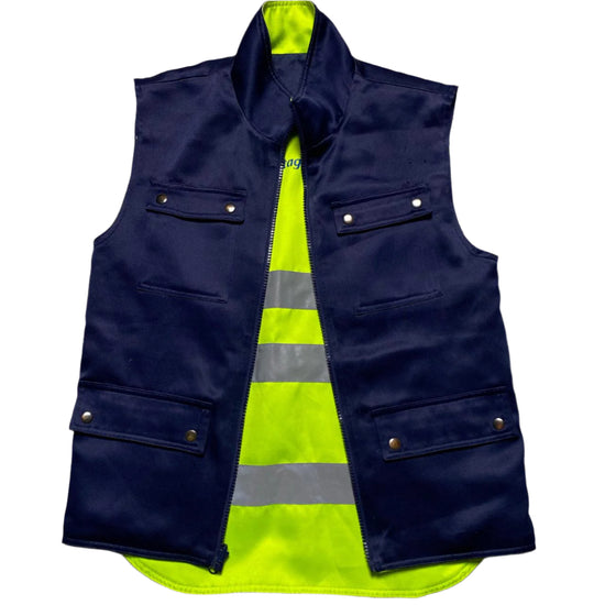 Stagecoach Reflective Reversible Navy Gilet (S)