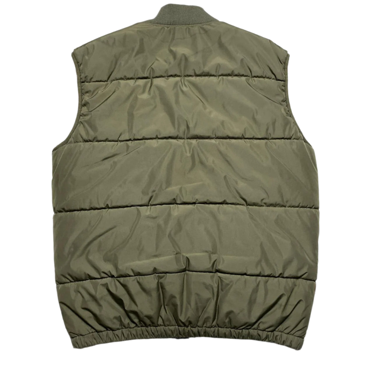 True Religion Khaki Green Puffer Gilet Vest (S)