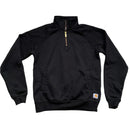 Carhartt Black and White Patch Quarter Zip Jumper (S)
