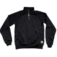 Carhartt Black and White Patch Quarter Zip Jumper (S)