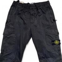 Stone Island Black Slim Cargo Trousers (32W)