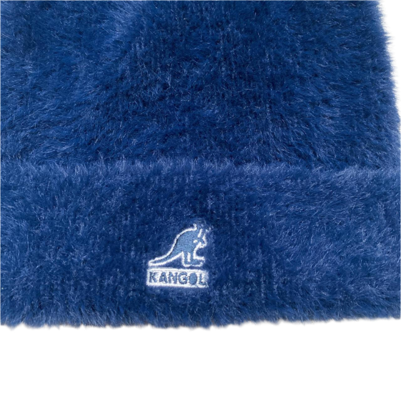 Kangol Navy Blue Faux Fur Beanie Hat