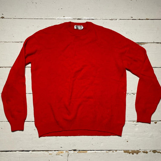 Jaegar Red Lambswool Red Jumper