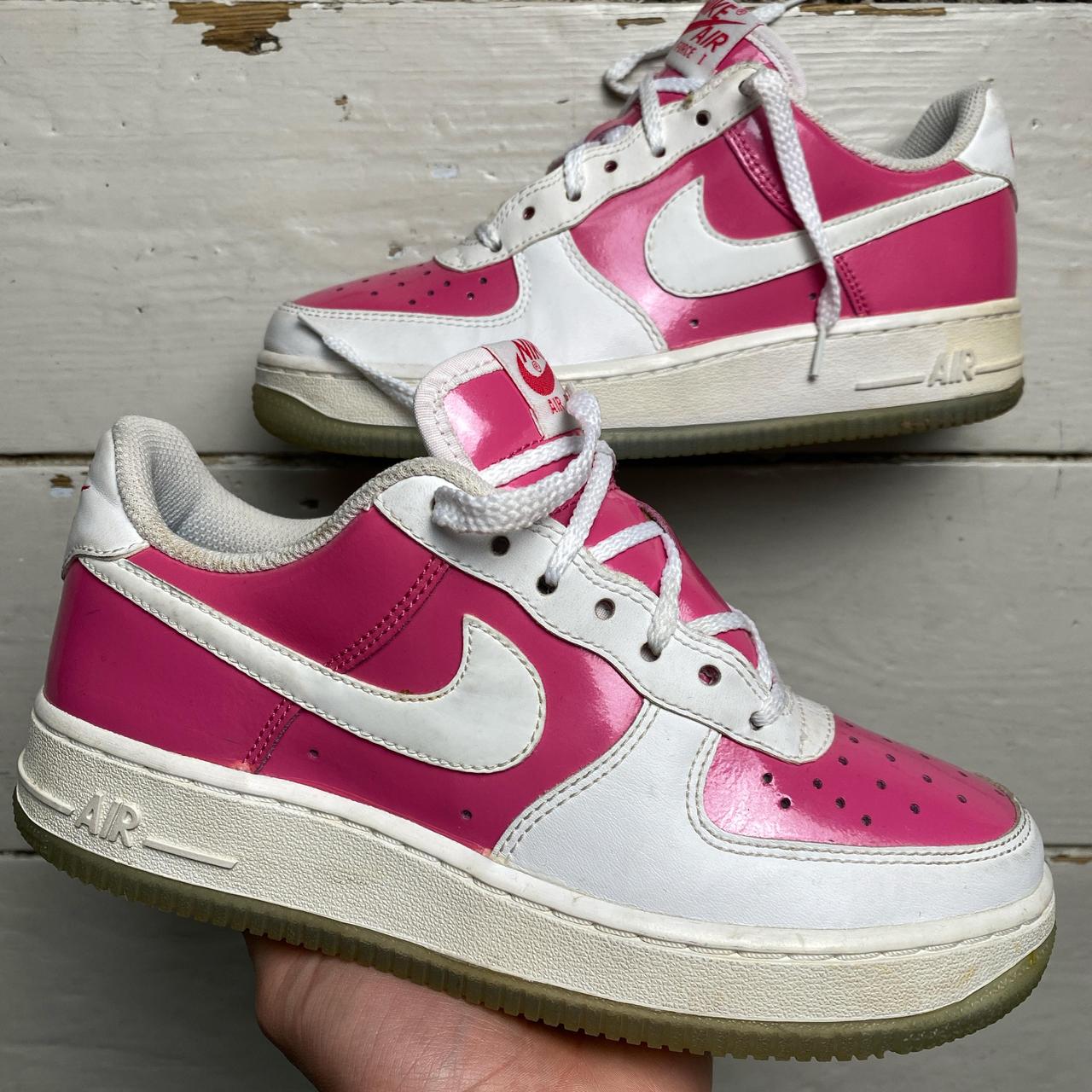 Nike Air Force 1 Valentines 2008 Pink Patent and White