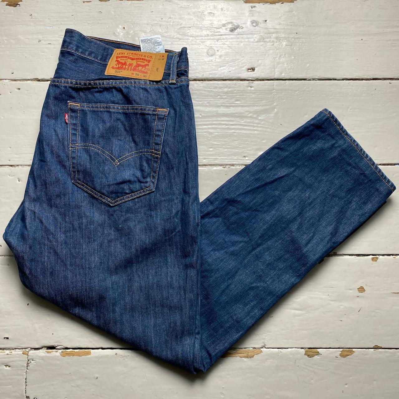 Levis 501 Baggy Navy Jeans